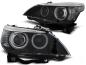 Preview: Xenon Scheinwerfer CCFL Angel Eyes für BMW 5er E60 E61 Bj. 03-04 Schwarz